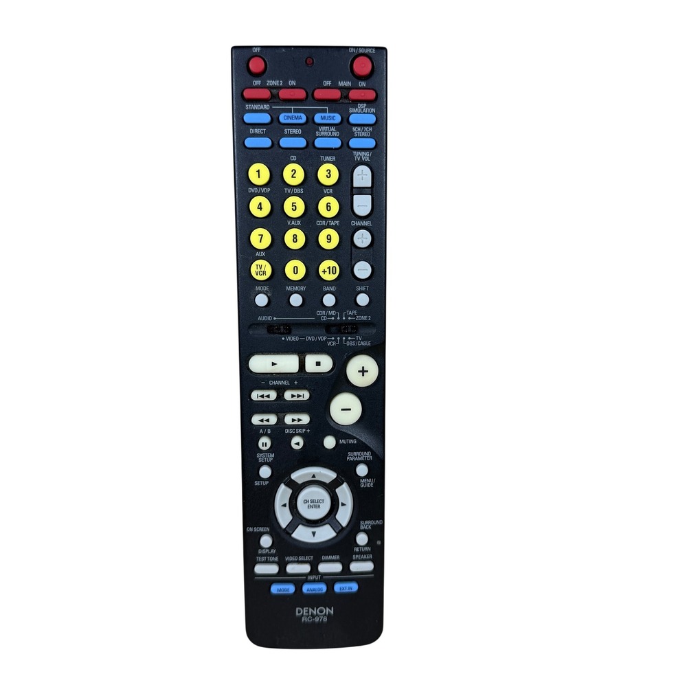 Original‎ DENON RC-978 Receiver Remote Control for AVR-786, AVR-786S, AVR-785